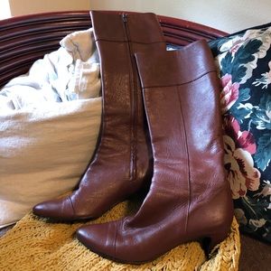 VTG Barney’s CO-OP Tall Leather Boots